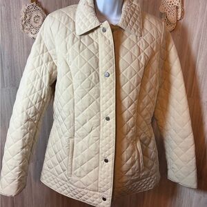 Esprit Beige Quilted Women's Puffer Jacket